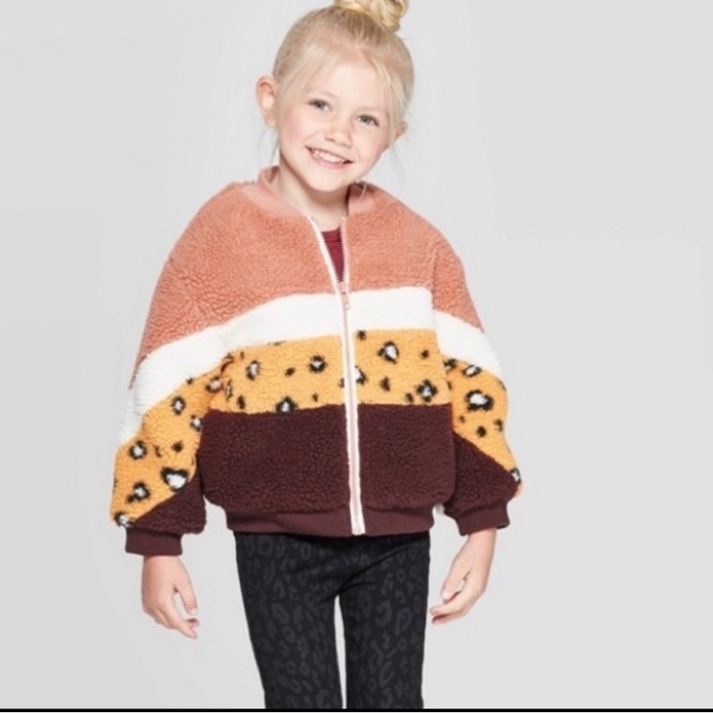 Art Class Toddler Sherpa Bomber Jacket
